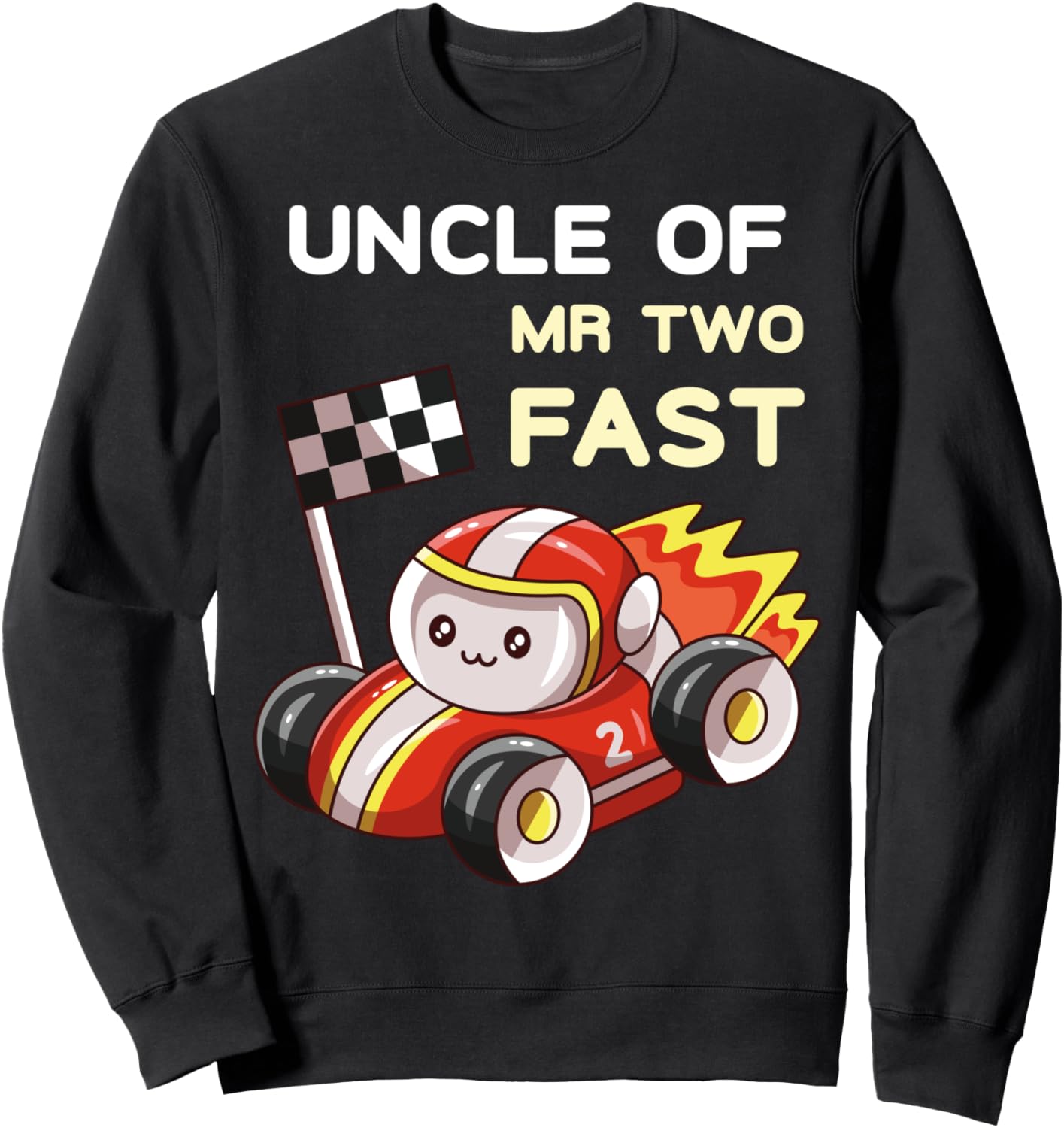 

Толстовка с изображением гоночного автомобиля Mr. Two Fast Racing Flag Race Car для мальчика на второй день рождения Family Look 2 Year Old Racing Car Decoration Gifts, черный