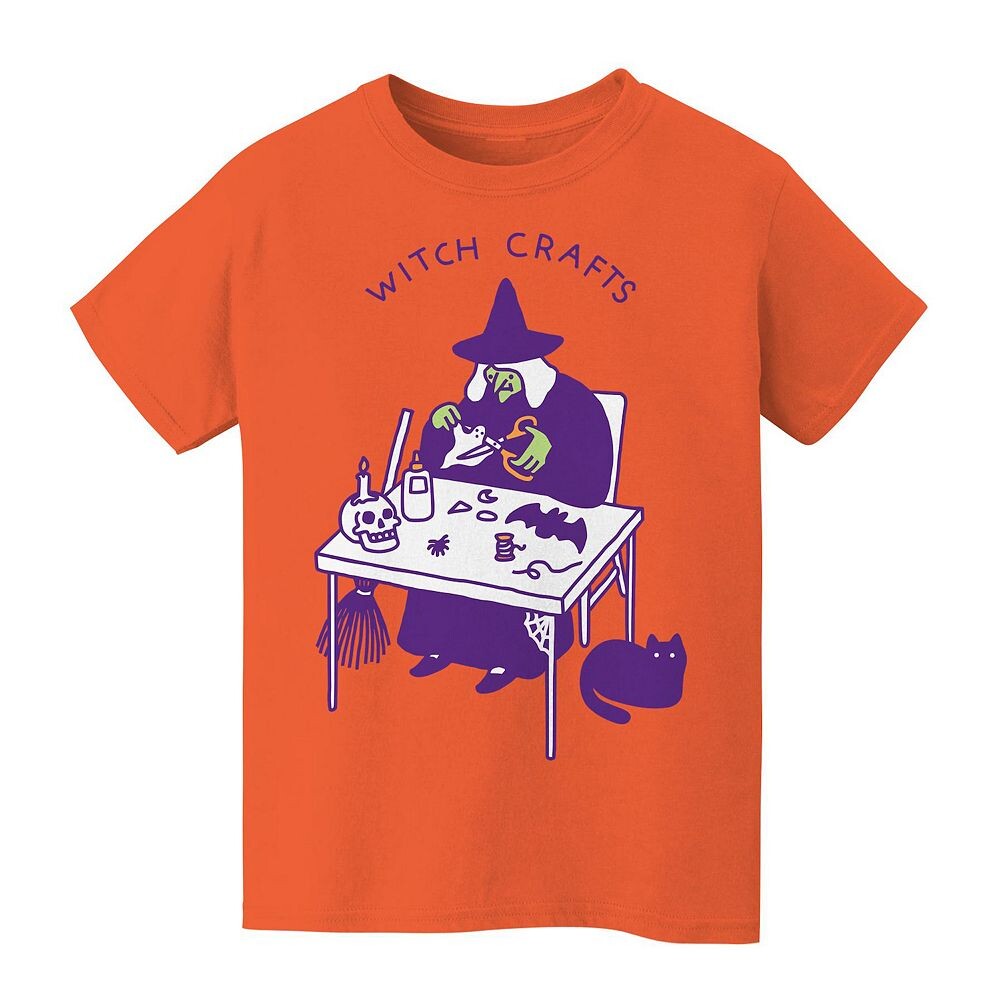 

Детская футболка с рисунком Witch Crafts на Хэллоуин для детей 8–20 лет Licensed Character, оранжевый