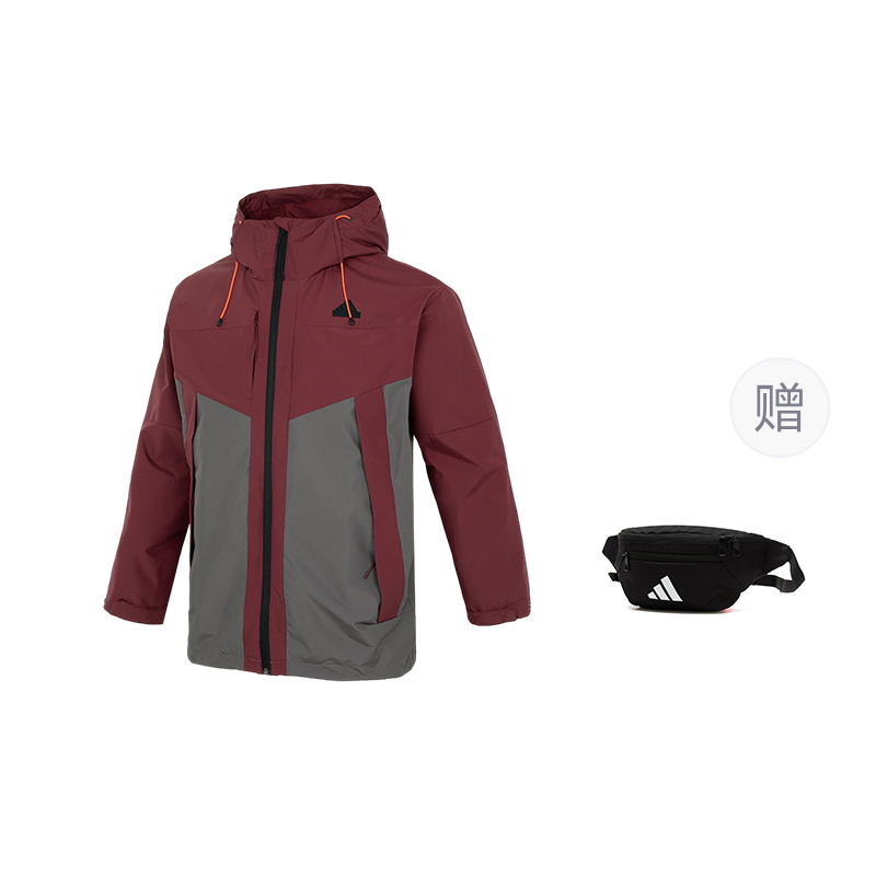 

Adidas CITY ESCAPE Blocking Jacket, куртки и пальто, мужские, темно-красный
