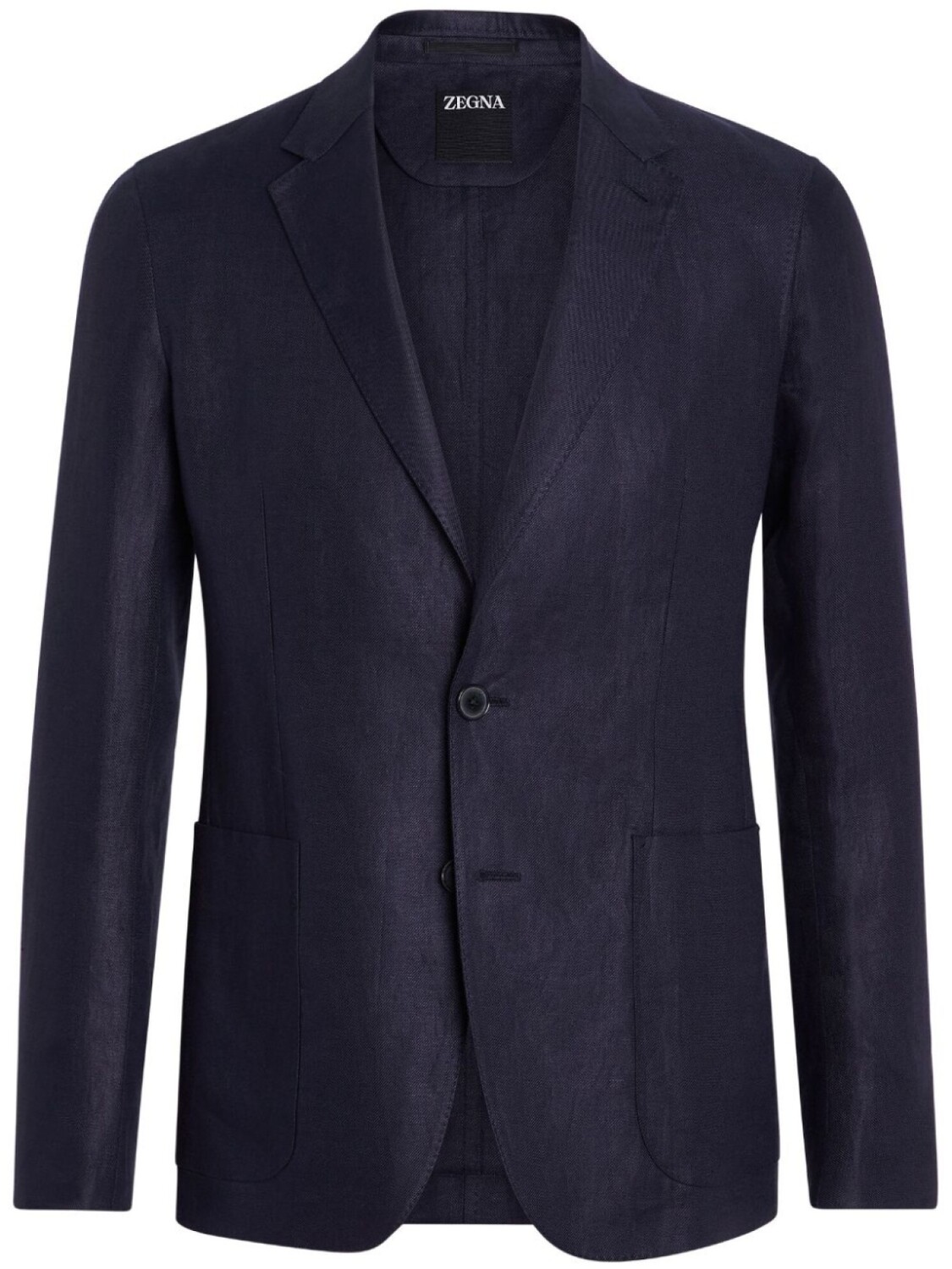 

Zegna куртка-рубашка Pure Linen, синий