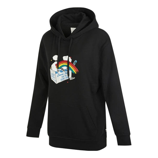 

Толстовка ap mellifluus po hoodie 'black white' Vans, черный