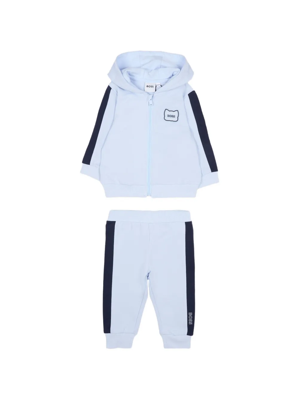 Спортивный костюм с полосатыми деталями Boss Kidswear, синий — фото 2