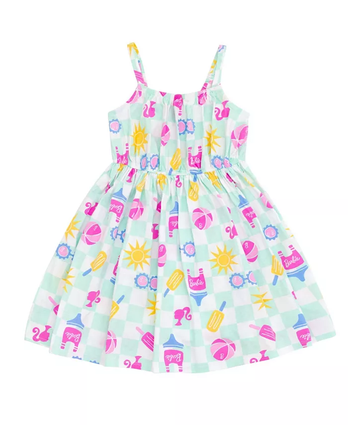 

Платье-ками с квадратным вырезом для девочек Toddler Girls Square Neck Cami Dress Barbie, синий