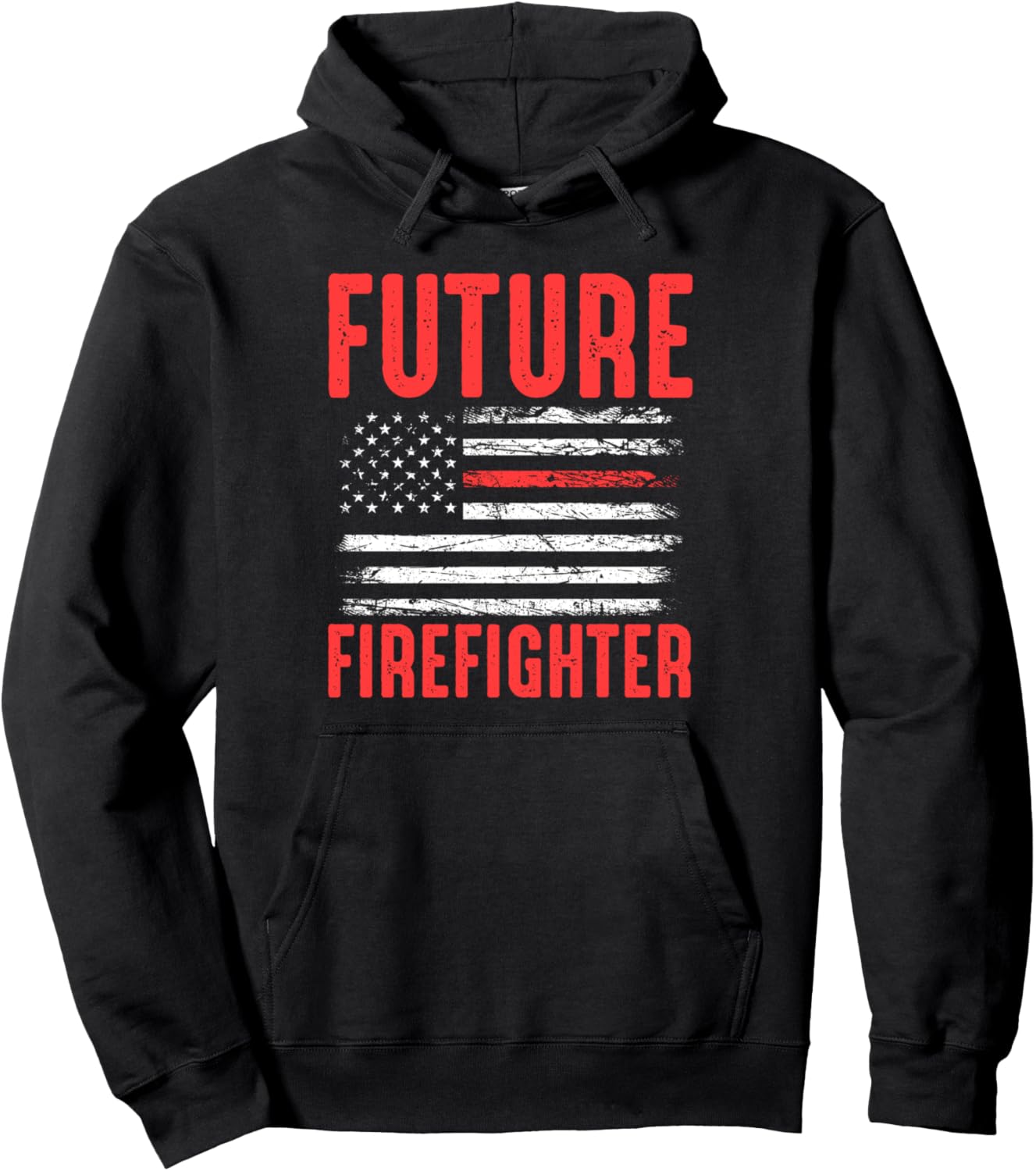 

Толстовка «Будущий пожарный» Fireman Daughter Dad Gift, черный