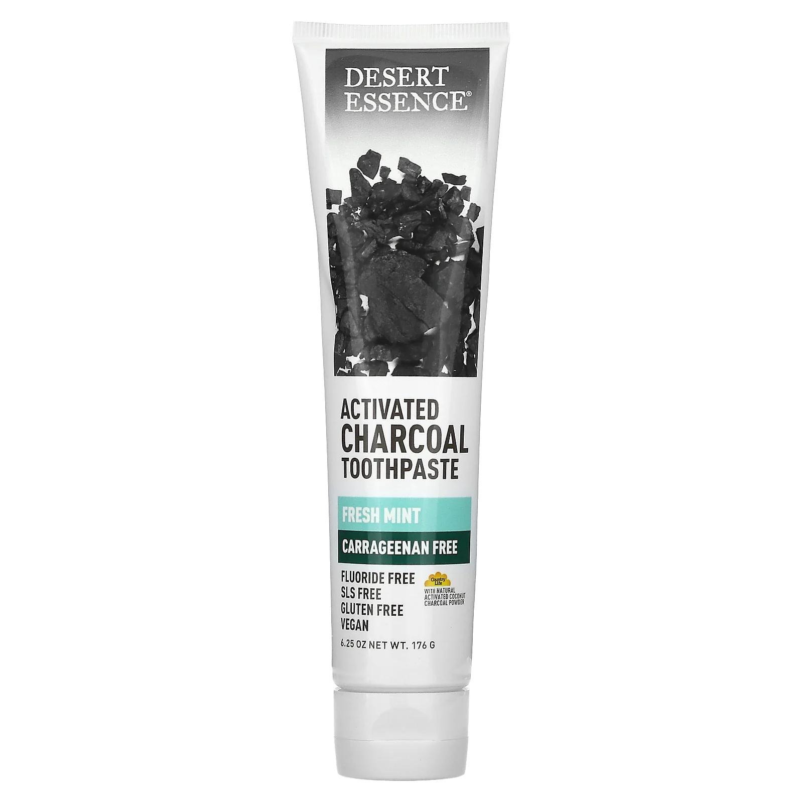 

Desert Essence Activated Charcoal Toothpaste Fresh Mint 6.25 oz (176 g)