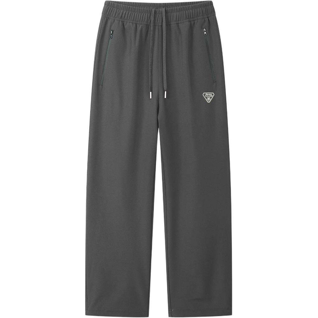 

Повседневные брюки Unisex Moderate Straight Fit Jeep, темно-серый