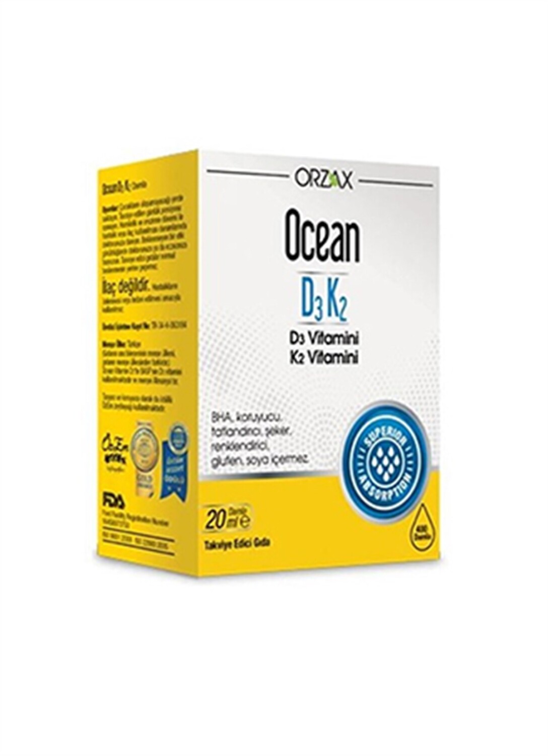 

Ocean D3K2 20 мл Капли ORZAX