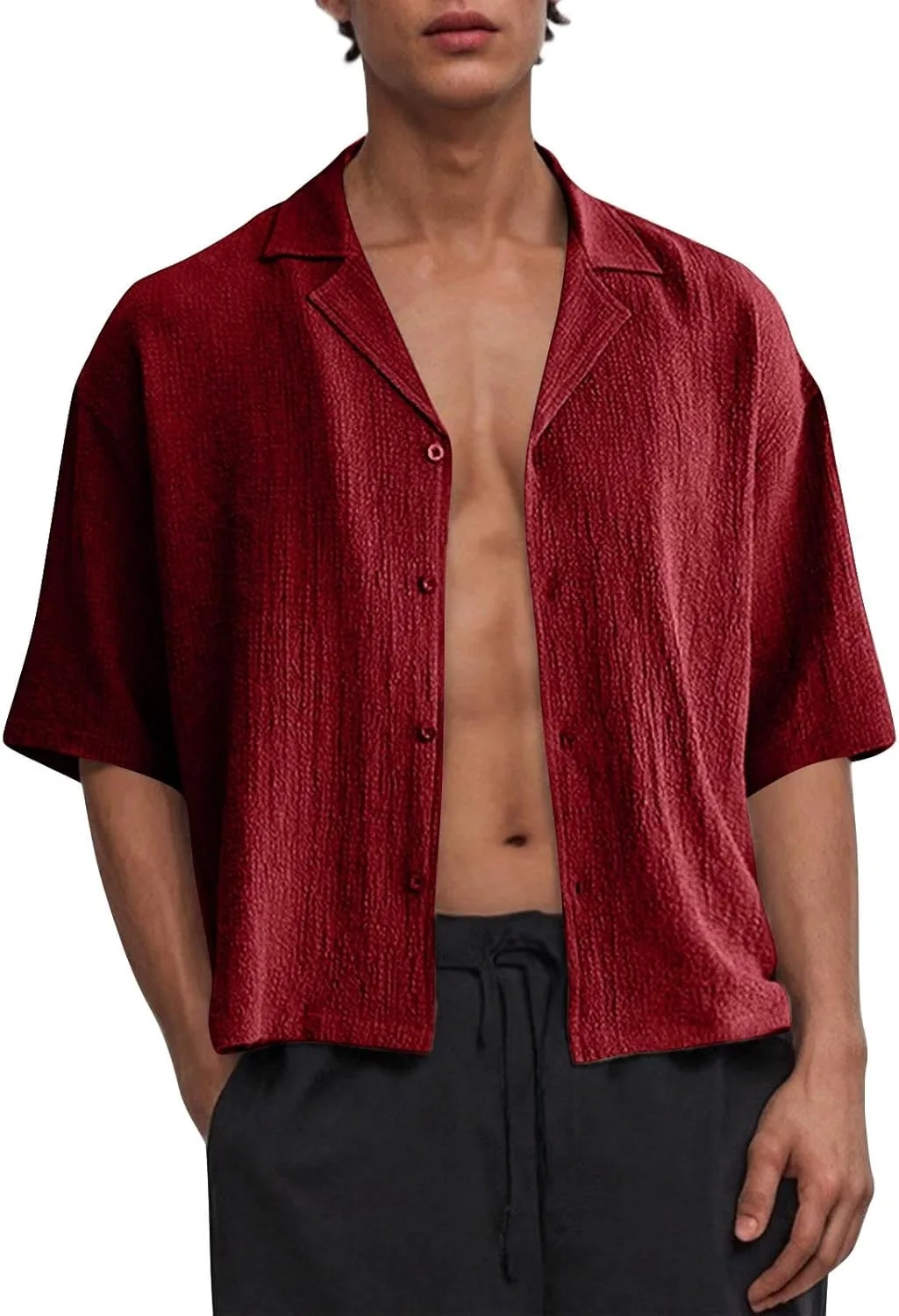 

Мужская рубашка с коротким рукавом Wrinkle Free Regular Fit