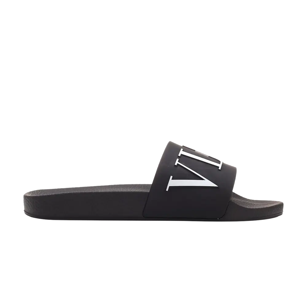 Шлепанцы Valentino VLTN Rubber Slider, черный