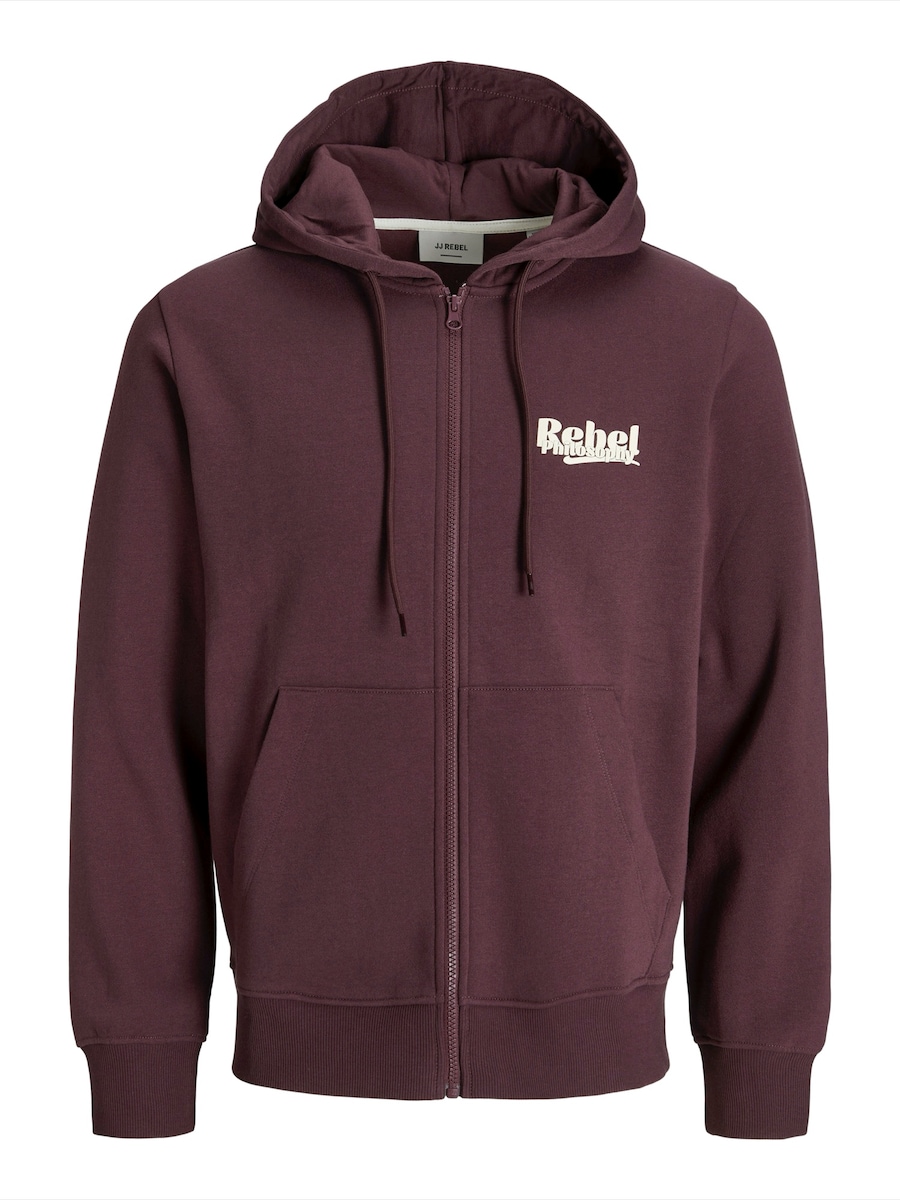 

Толстовка с капюшоном на молнии JJ Rebel JREBRAKIM, Wine Red