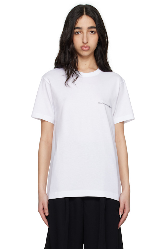 

Футболка с логотипом Comme Des Garçons Shirt, белый