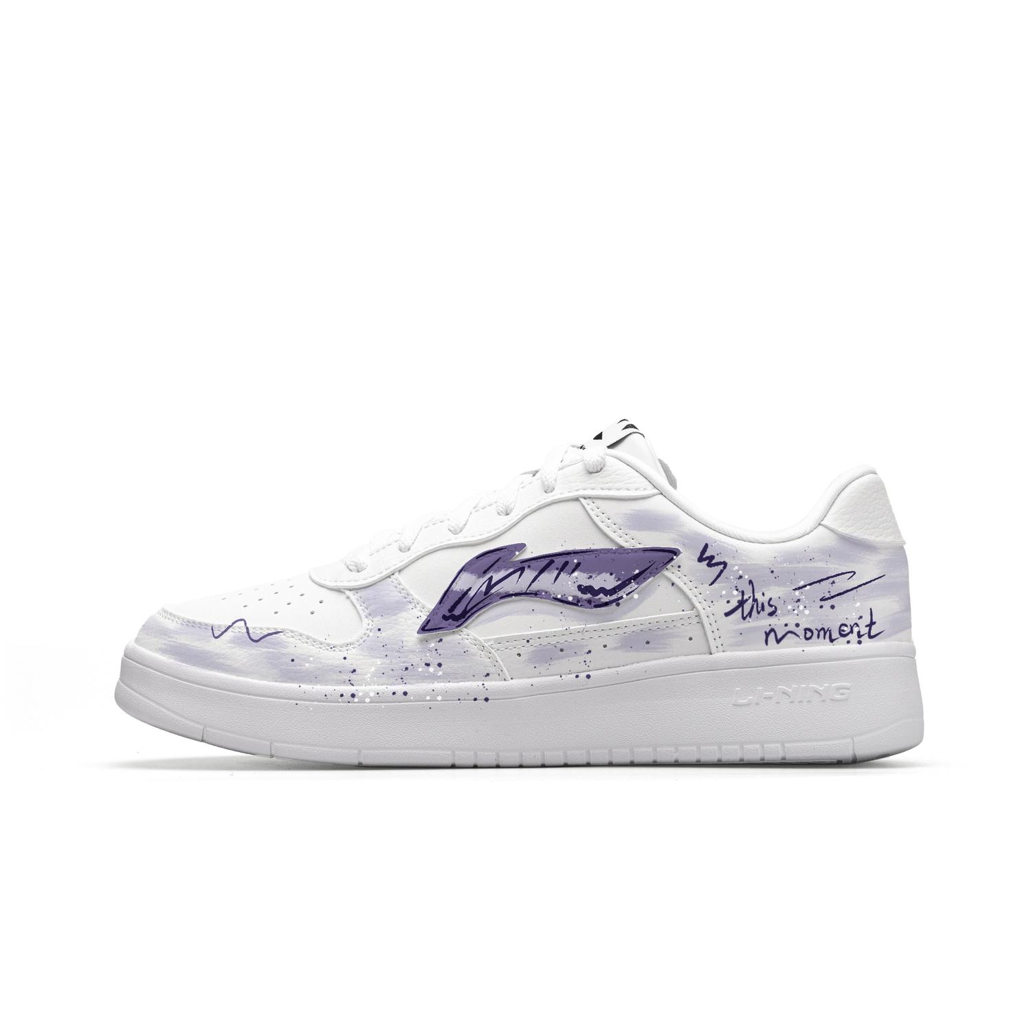 

Li-Ning Li Ning Floating Boat Dusty Purple мгновенно синтетическая кожа устойчивая к истиранию противоскользящая низкая