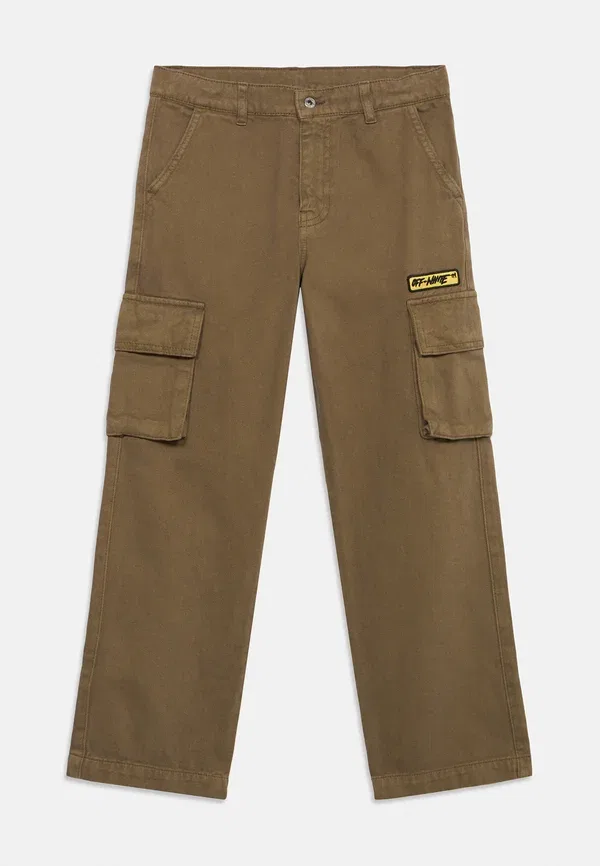 Брюки карго Logo patch diag pant Off-White, оливковый — фото 3