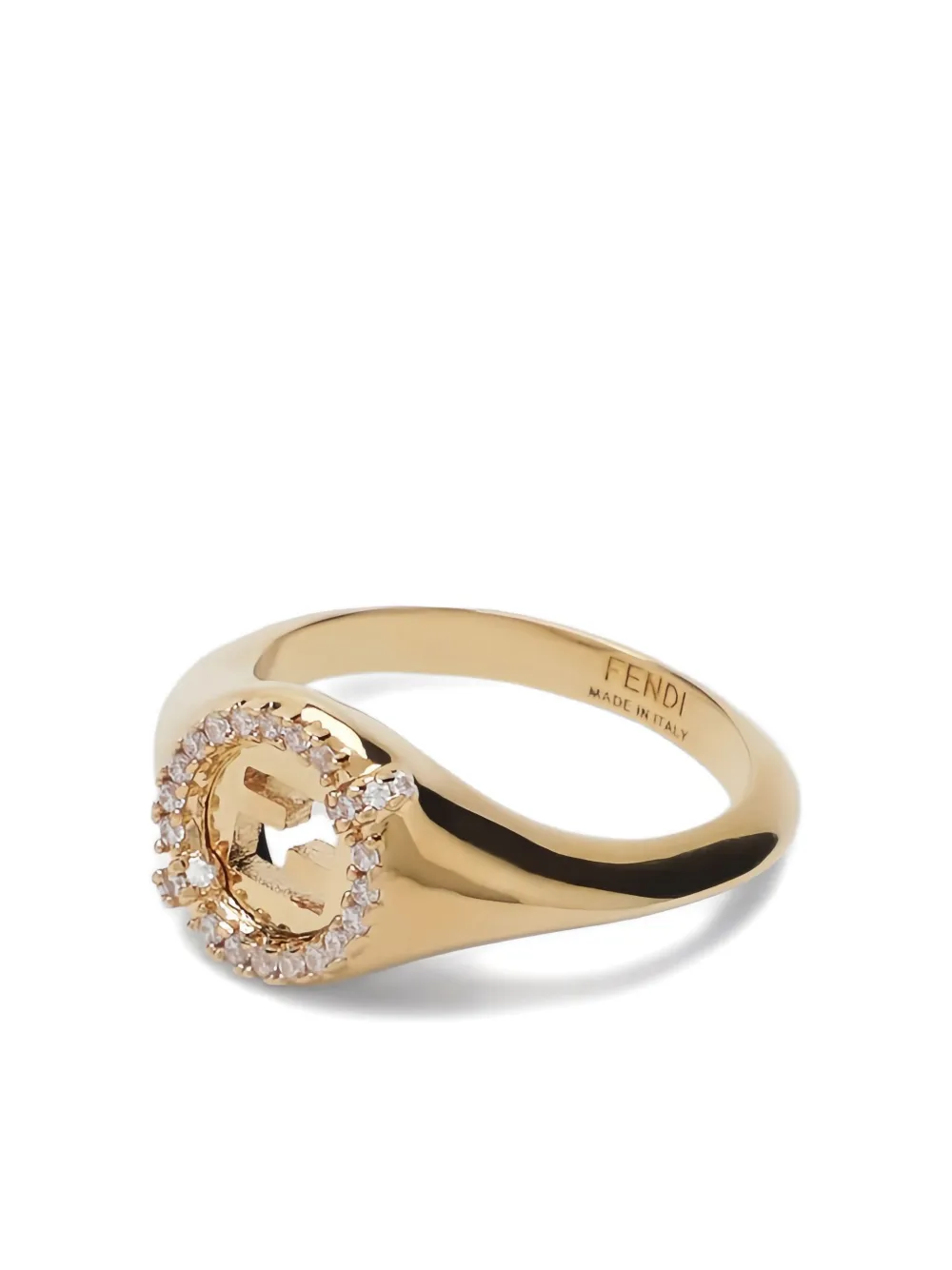 

Кольцо EverRound с логотипом Fendi, золотистый
