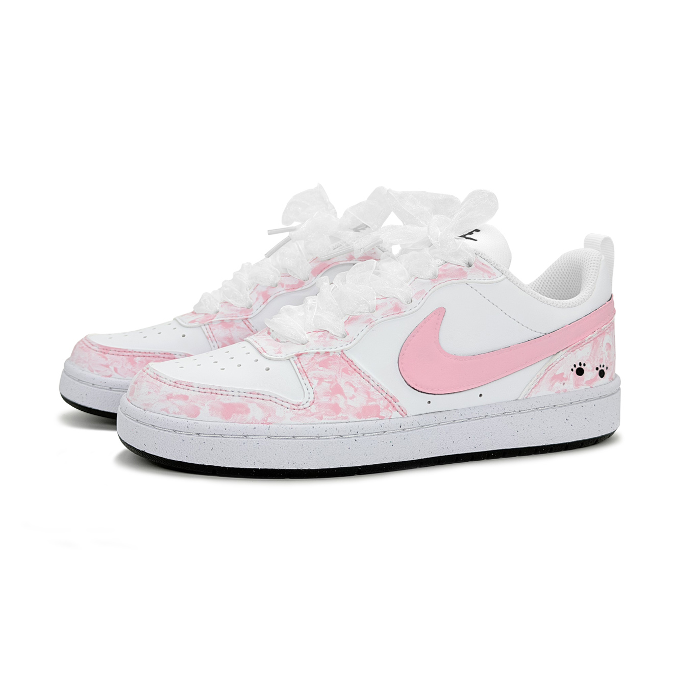 Court Borough Powder Dream Low top Skateboard Shoes Kids' Nike, розовый — фото 4