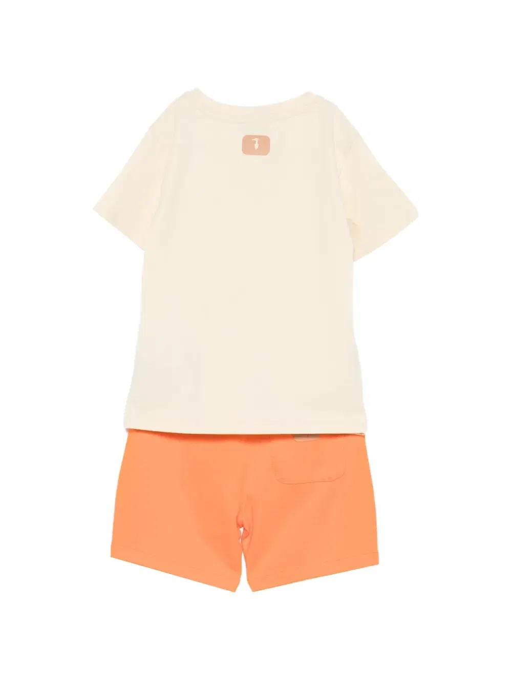 Комплект из шорт с логотипом Trussardi Junior, бежевый — фото 2