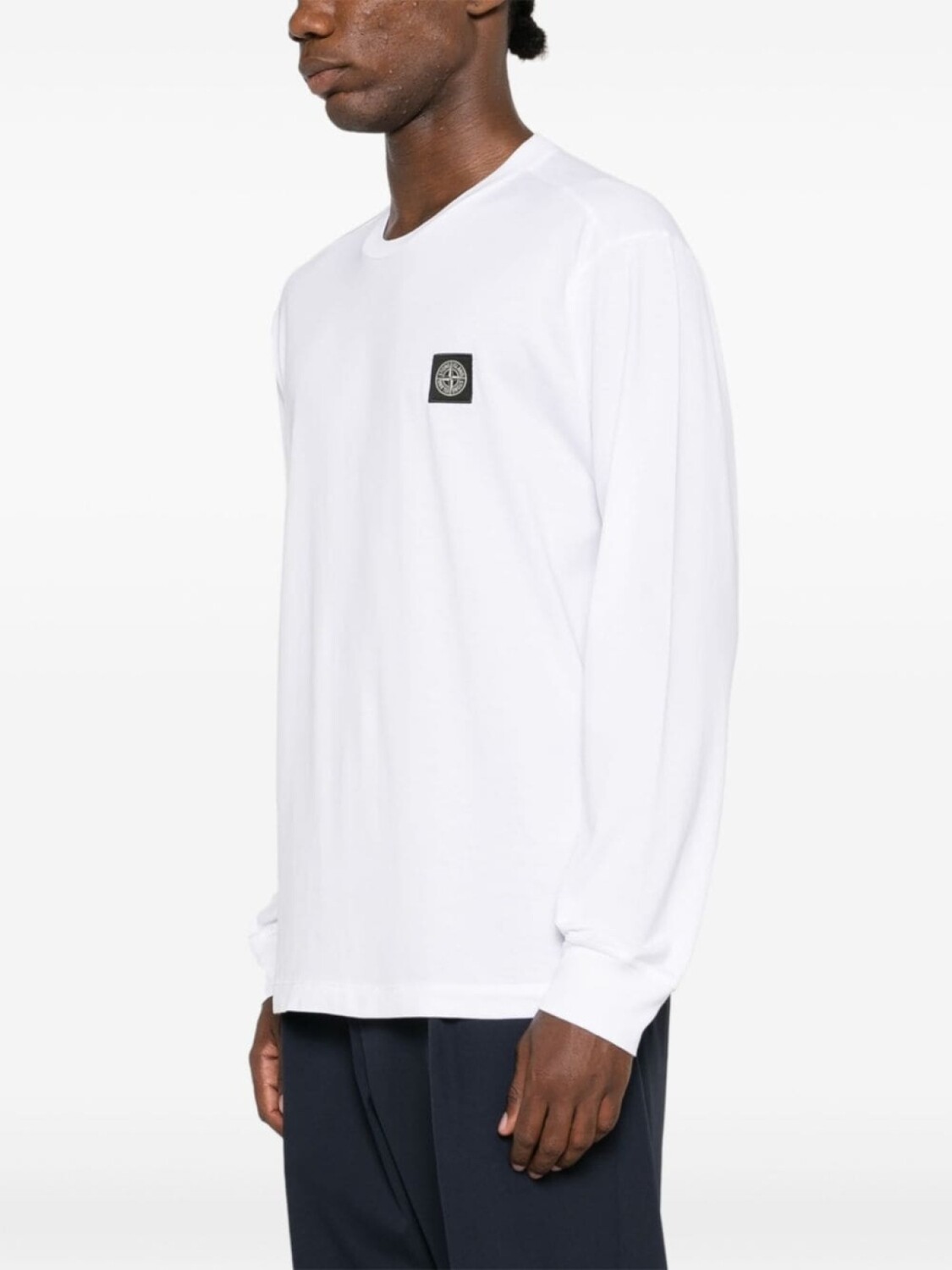Stone Island футболка с нашивкой Compass, белый — фото 3