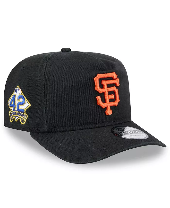 

Мужская черная бейсболка San Francisco Giants 2025 Jackie Robinson Day с регулируемой застежкой New Era