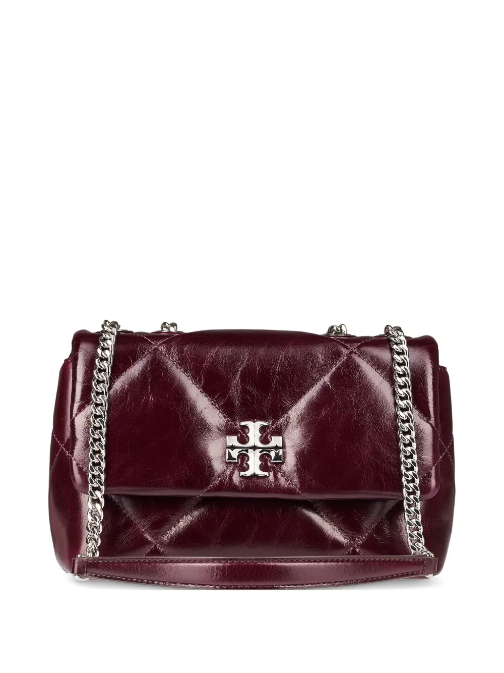 

Стеганая кожаная сумка через плечо Tory Burch, красный