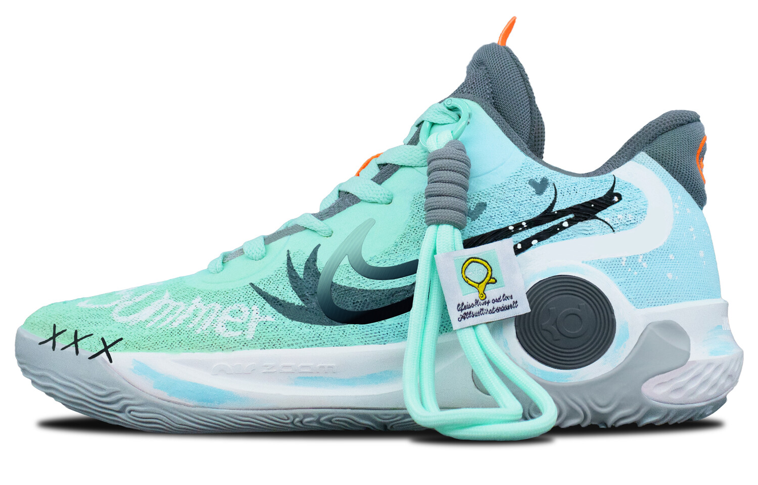 

Баскетбольные кроссовки KD Trey 5 IX Basketball Shoes Unisex Low-Top Gray/Blue/Green Nike