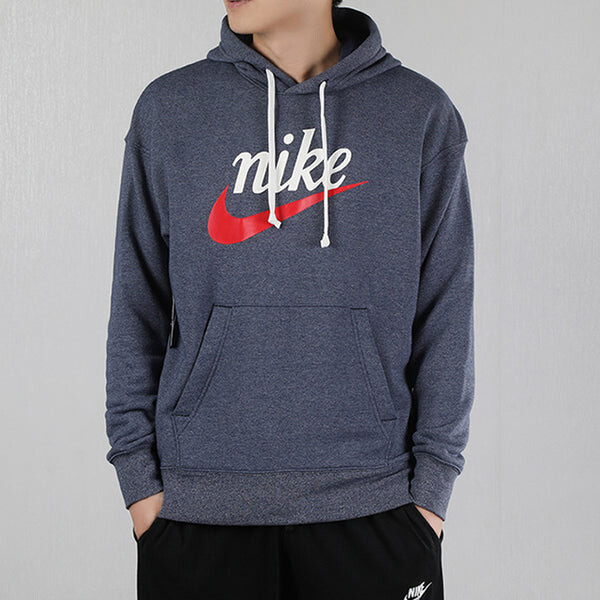 Толстовка Nike AS Men's Nike Sportswear HERITAGE PO GX MIDNIGHT Navy, серый — фото 3