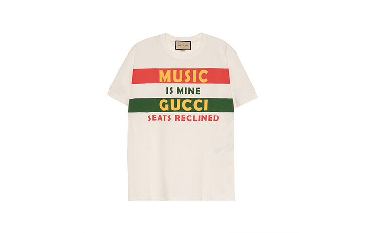 

Футболка женская Gucci с принтом, белый / красный