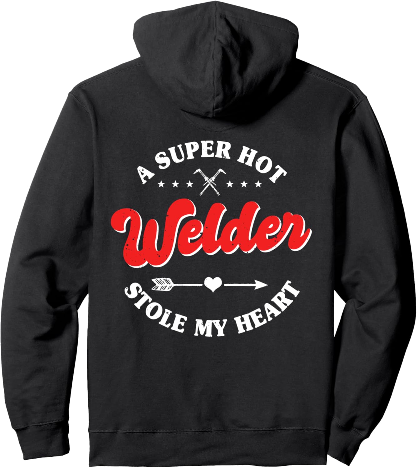 

Худи с дизайном Сварщик на спине Welder Gifts, черный