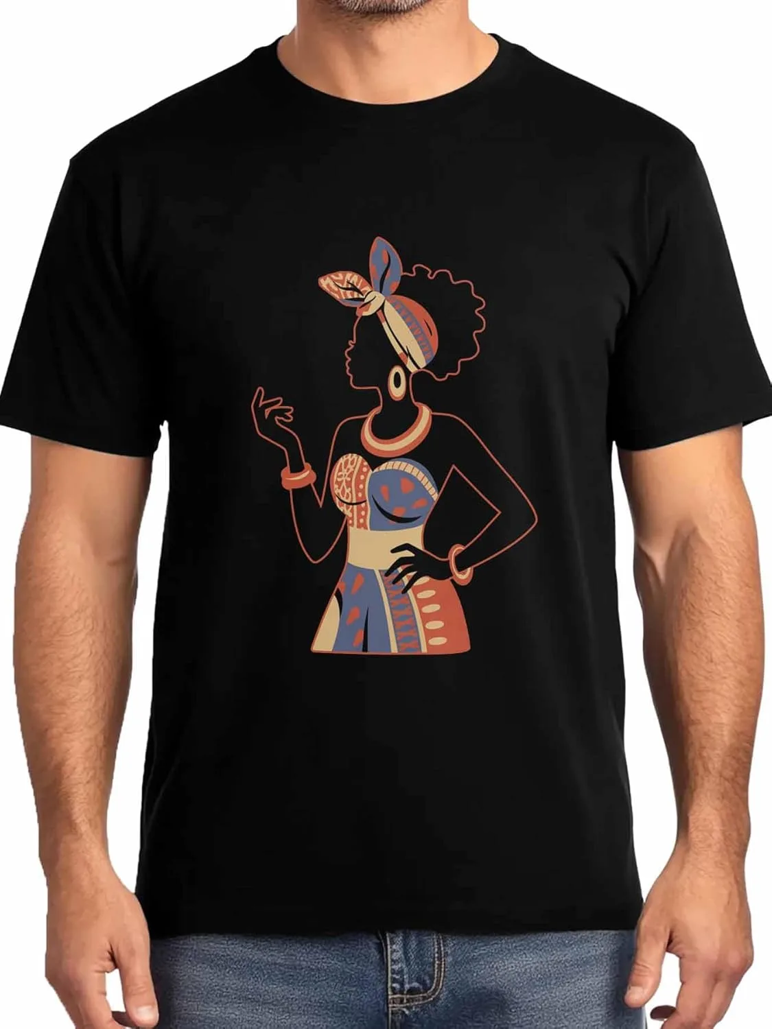 

Футболка Black Girl с коротким рукавом и круглым вырезом IDOWMAT