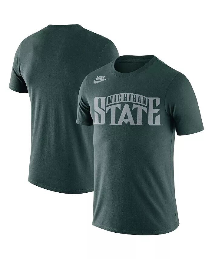 

Мужская зеленая футболка Michigan State Spartans Basketball Retro 2-Hit Nike, зеленый