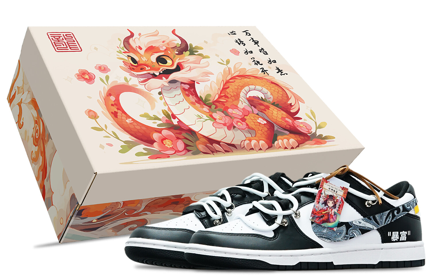 

Кроссовки Nike Dunk Skateboarding Shoes Men Low-top Black/white, синий