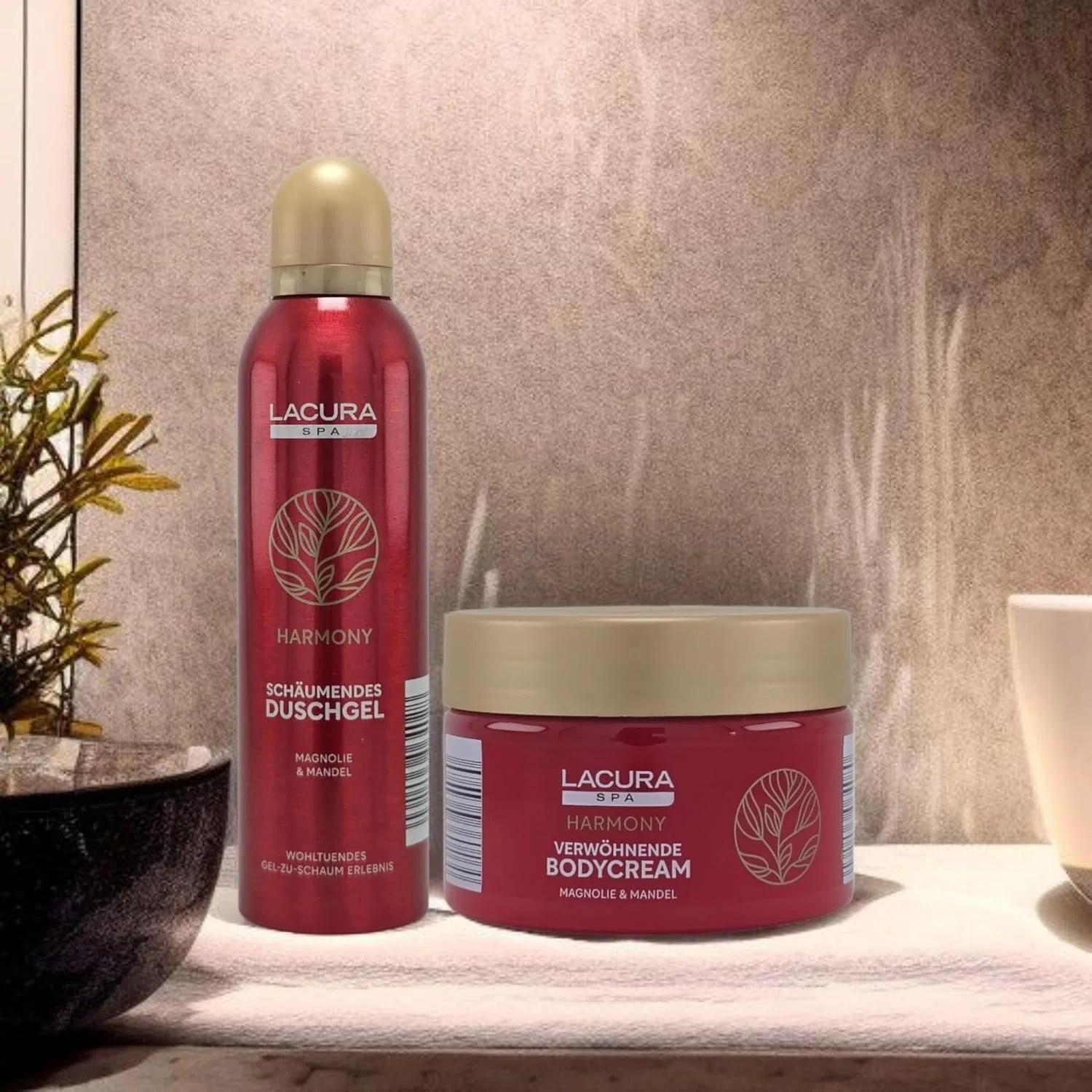 Набор для ухода Lacura Spa Harmony: гель для душа 200 мл и крем для тела 250 мл Generisch