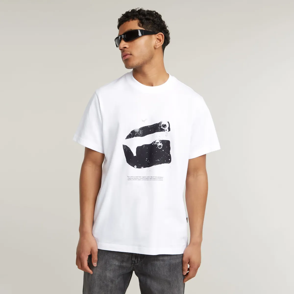

Футболка G-Star RAW "Water burger free r t", белый