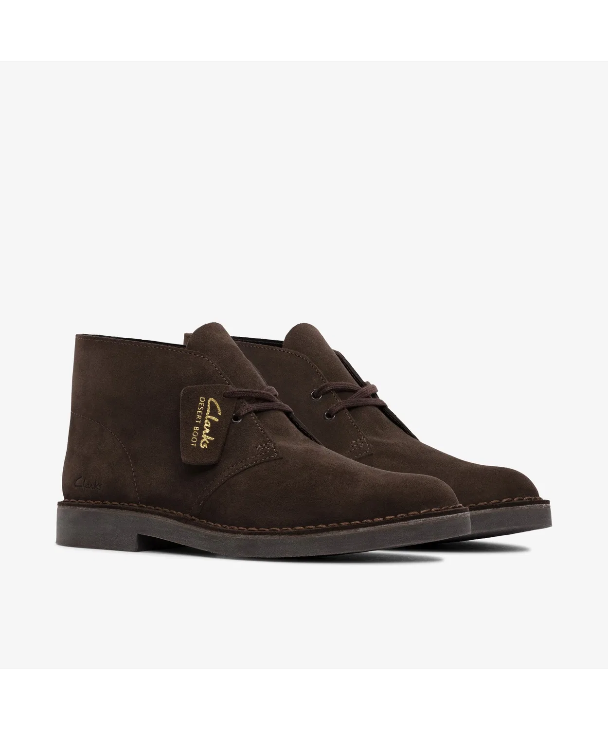 Ботинки Desert Boot Evo из замши, Clarks, темно-коричневый — фото 4