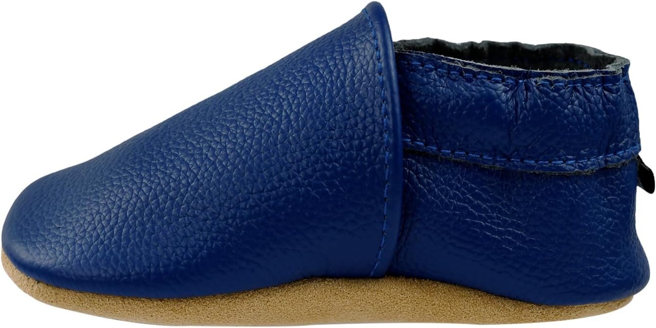 

Детские кожаные обувь iEvolve, мягкие ходунки, пинетки-мокасины для малышей, синий