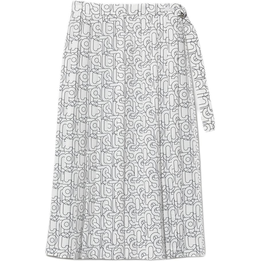 

LACOSTE Повседневная длинная юбка женская белая