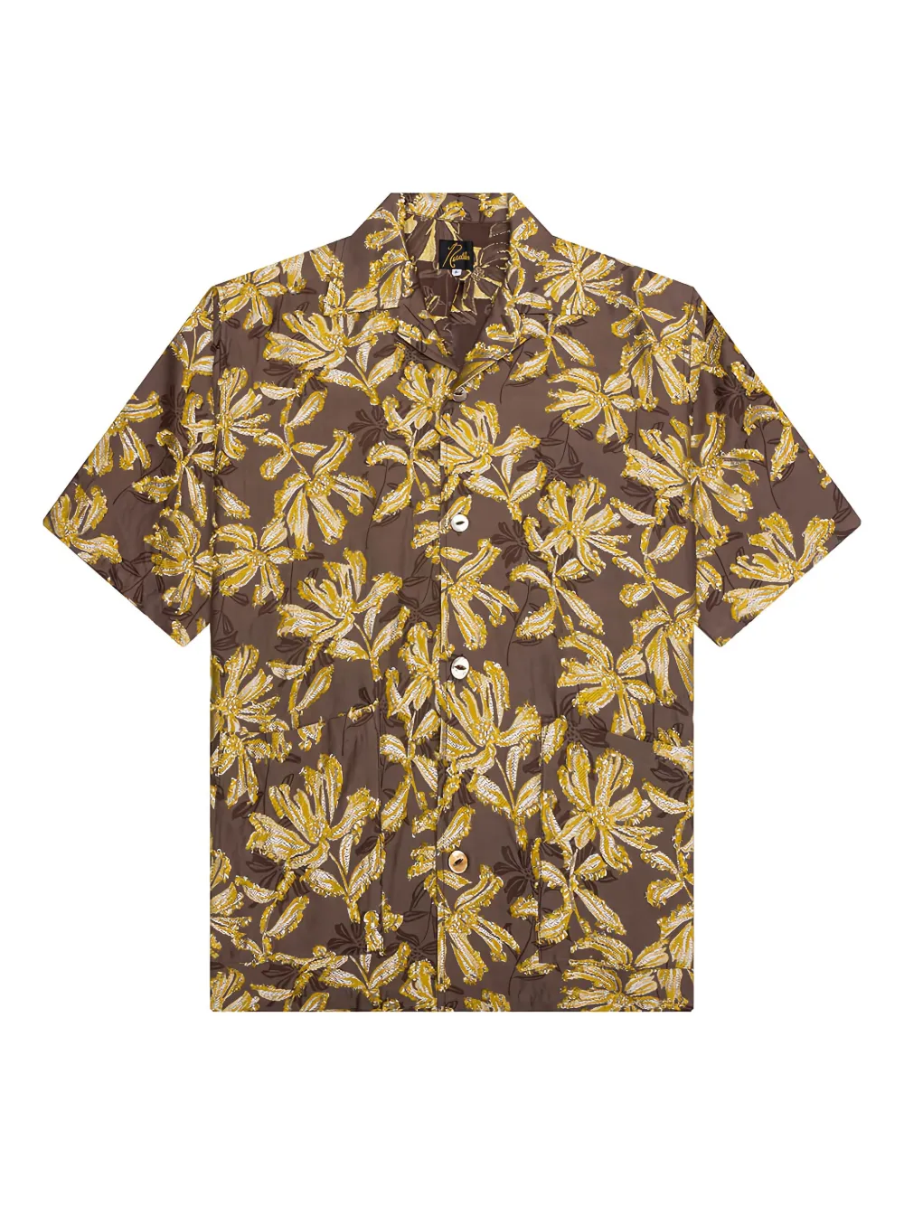 

Рубашка Cabana с цветочным принтом и бахромой Needles, коричневый