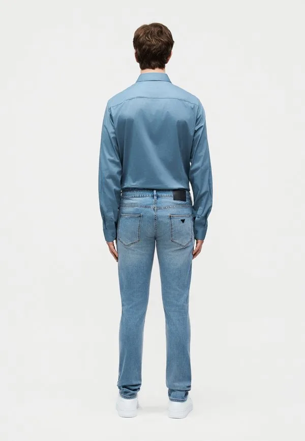 Брюки с карманами, узкие джинсы Emporio Armani, Light Blue Denim — фото 3