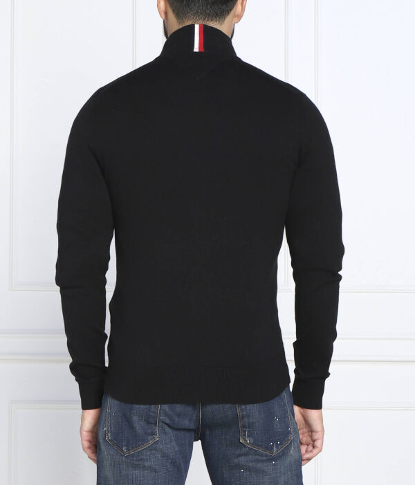 Кардиган мужской Tommy Hilfiger на молнии с добавлением кашемира, черный — фото 4