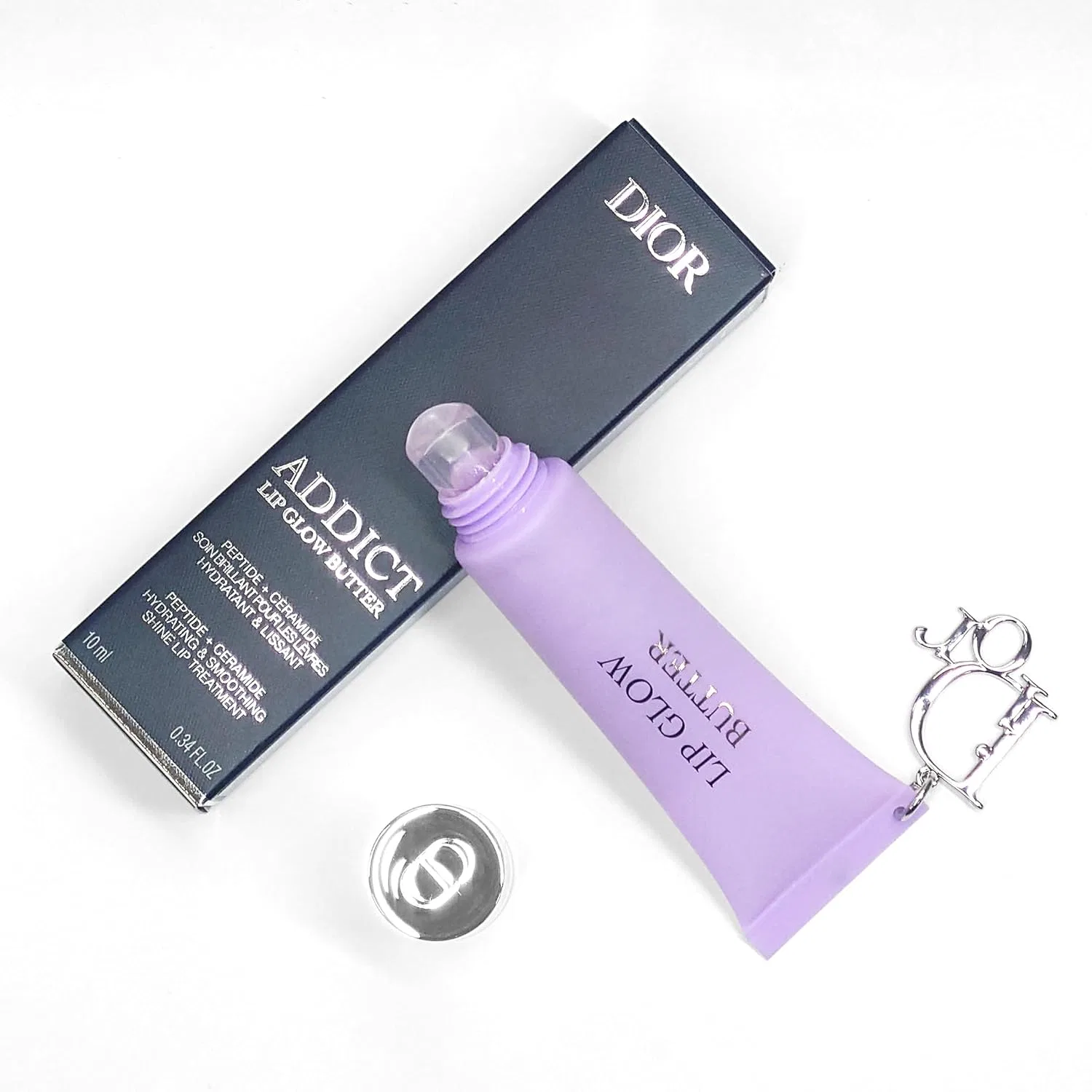 Блеск для губ Dior Addict Lip Grow Butter оттенок 102 Glazed Lavender 10 мл — фото 4