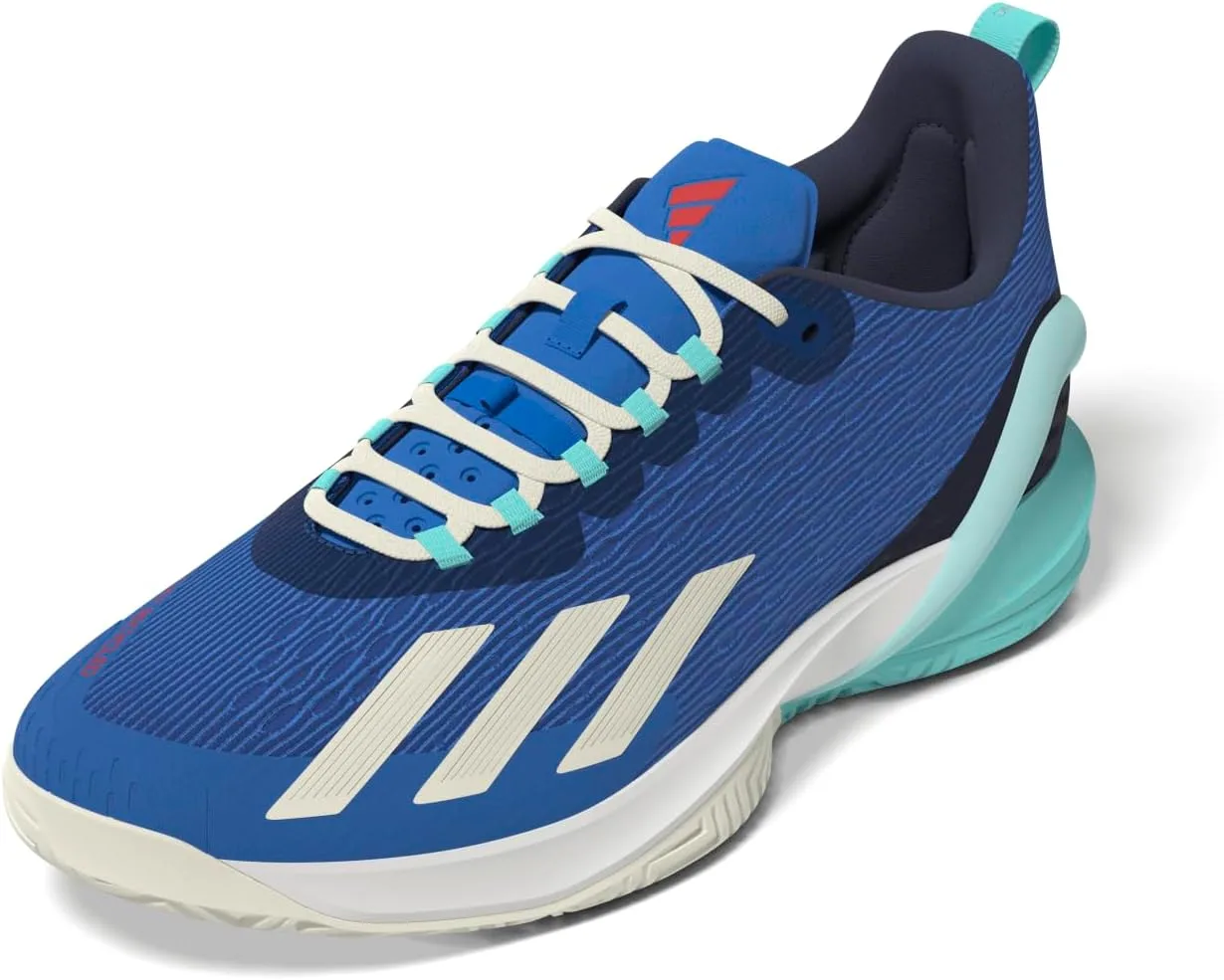 Кроссовки Adidas Unisex Adizero Cybersonic M Low (не для футбола), белый/ярко-бирюзовый