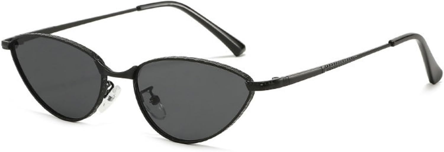 

Солнцезащитные очки Willochra Retro Cat Eye для женщин, винтажная золотая металлическая оправа, треугольная форма «кошачий глаз», стиль Y2k, защита от ультрафиолета UV400, C4