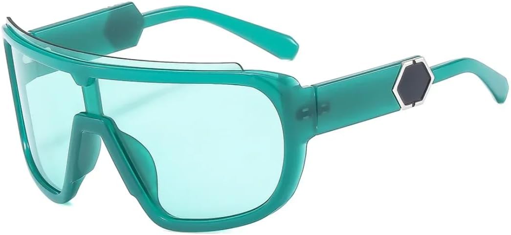 

Большие солнцезащитные очки для женщин и мужчин, роскошные дизайнерские винтажные панк-очки для активного отдыха, верховой езды, спорта, солнцезащитные очки UV400 SZVVBKK, Green