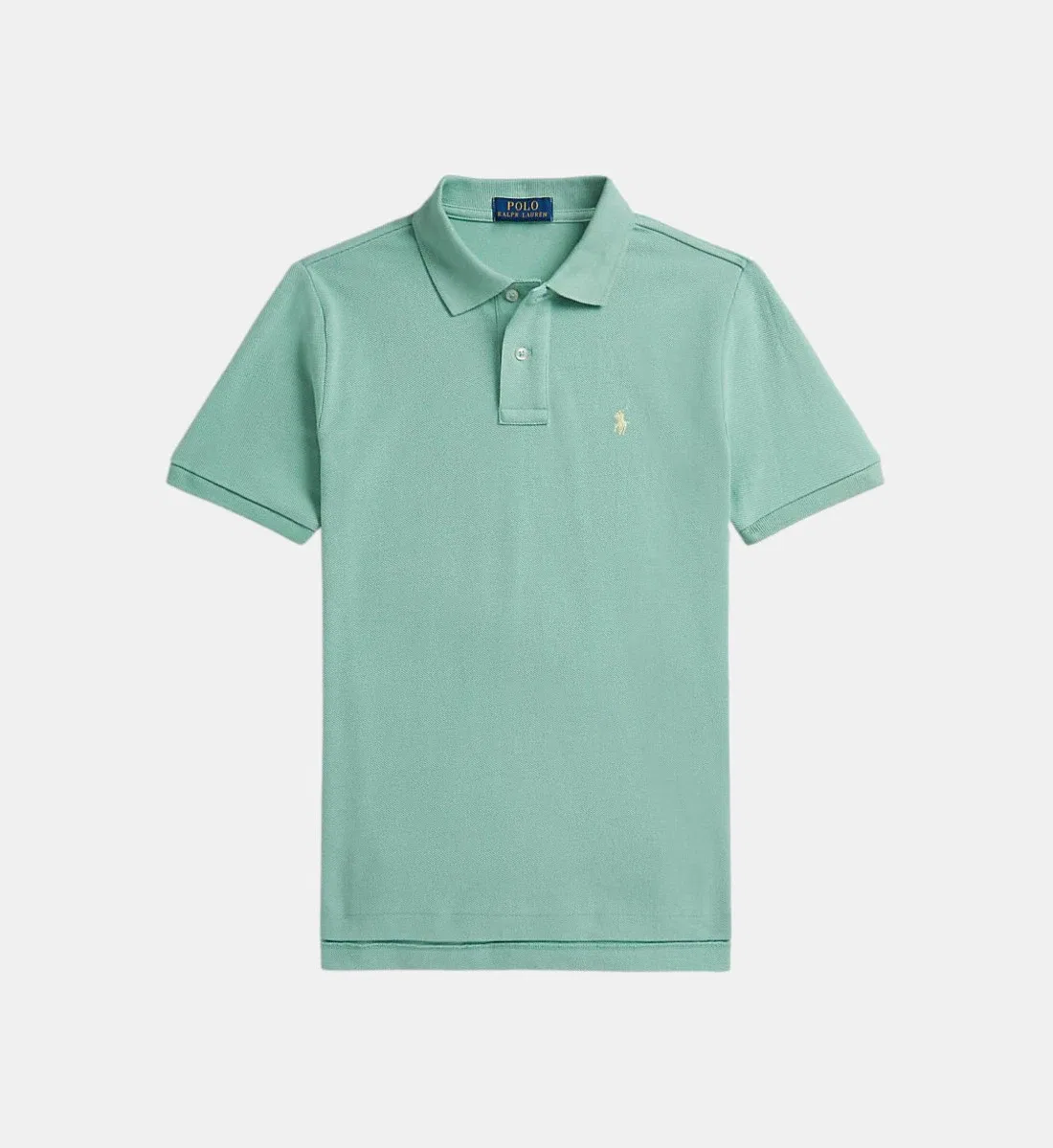 Поло прямого кроя из хлопка от Polo Ralph Lauren, зеленый