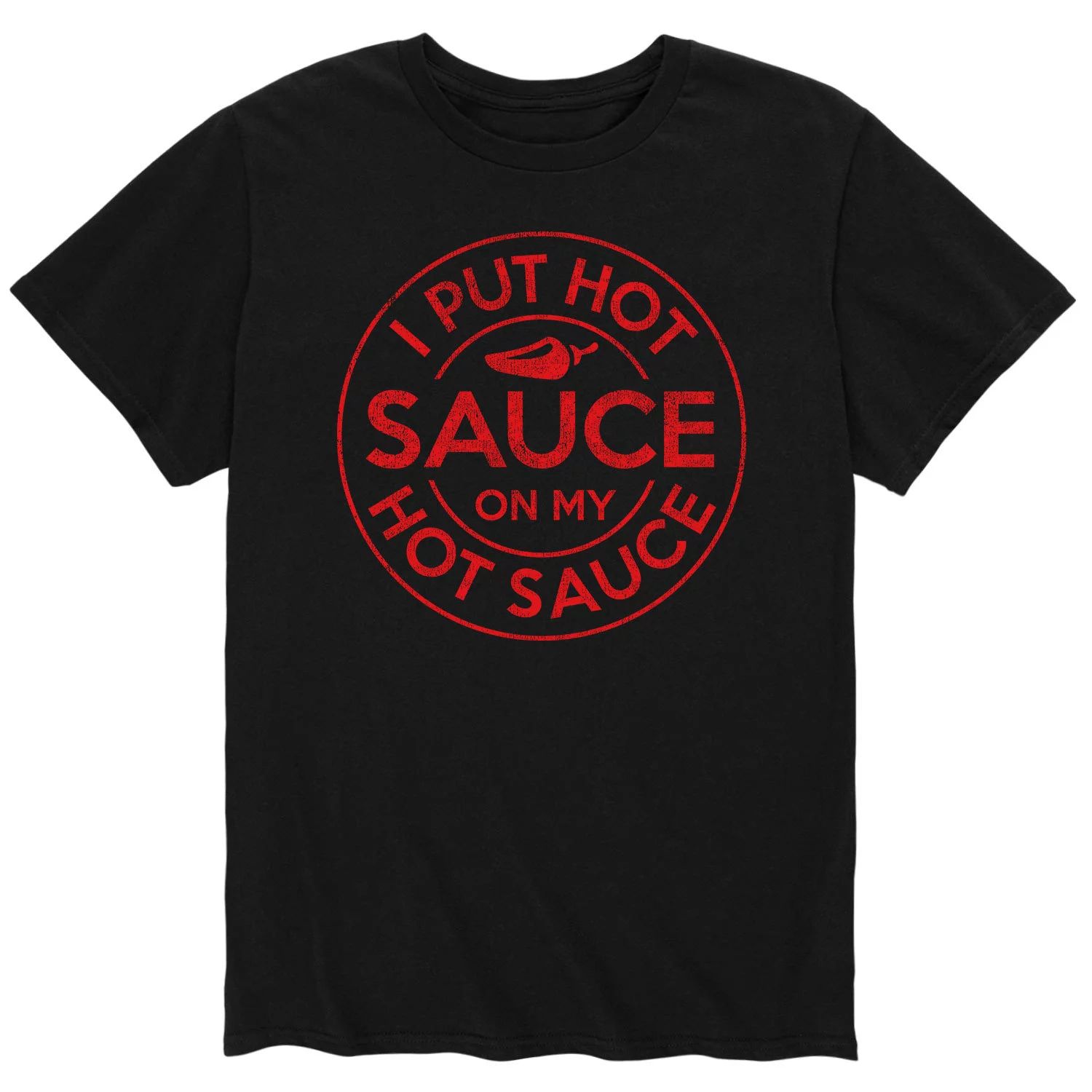 

Мужская футболка Lot'Sauce On Hot Sauce Licensed Character