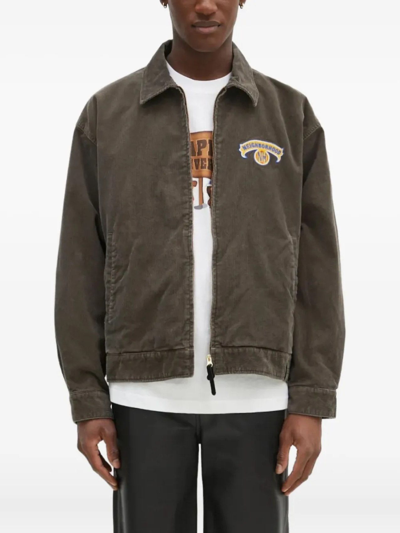 

Кожаная куртка соседского типа Neighborhood, зеленый