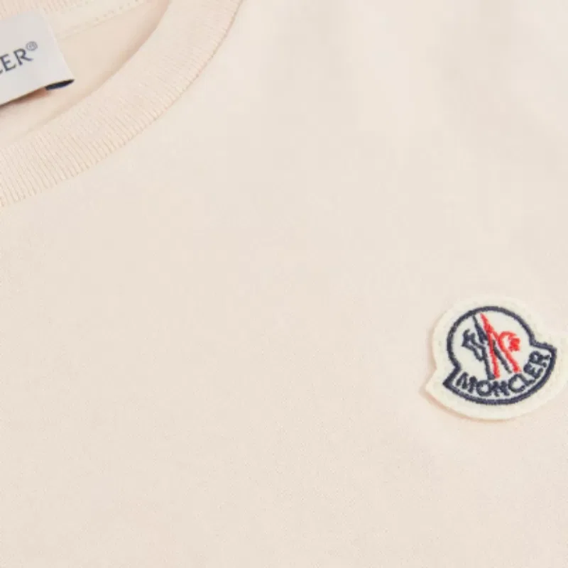 Футболка Moncler с логотипом 3 Pack для детей, розовый+белый+черный — фото 4