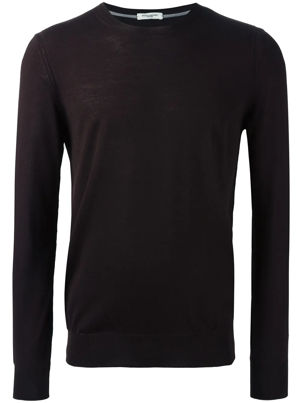 

Джемпер с круглым вырезом Paolo Pecora, коричневый