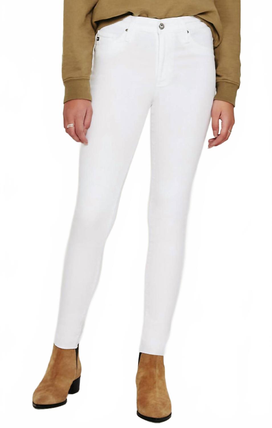 

Фарра Англ Джинсы в белом дениме AG Jeans