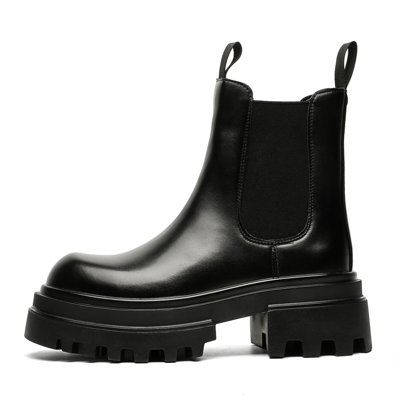 

Короткие мужские ботинки челси WEISHIBANGWEI, Black