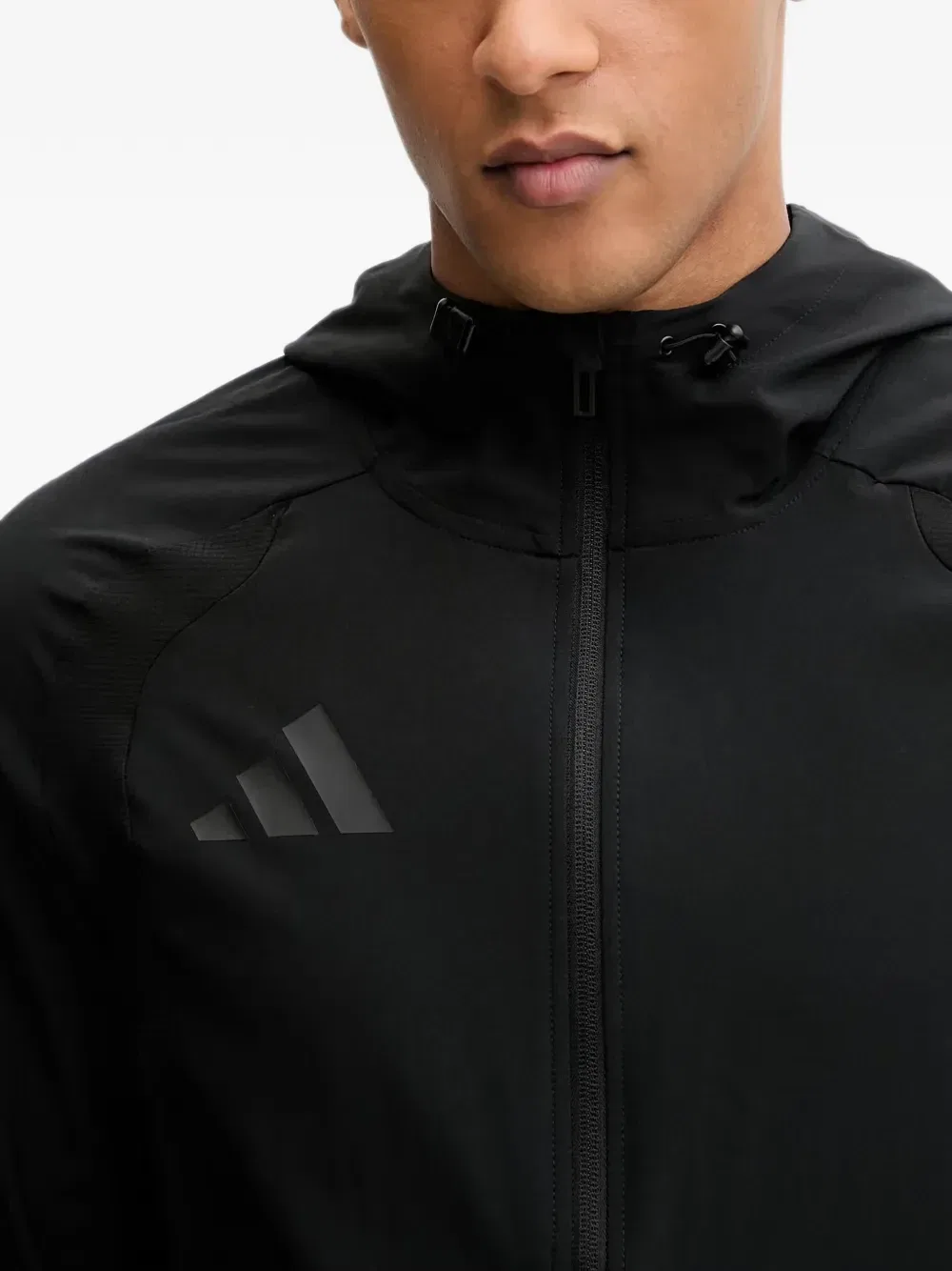 Худи adidas Travel с принтом логотипа, черный — фото 4